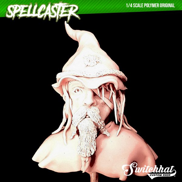the spellcaster original polymer headsculpt cartooned