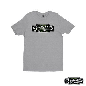 switchhat new logo full color official tee shirt gray